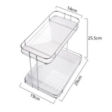 Maxbell Countertop Organizer Multipurpose 2 Tiers Specialty Plates Fruit Cakes Stand Argent