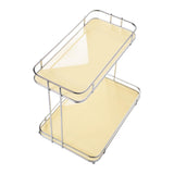 Maxbell Countertop Organizer Multipurpose 2 Tiers Specialty Plates Fruit Cakes Stand Aureate