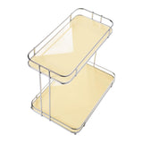 Maxbell Countertop Organizer Multipurpose 2 Tiers Specialty Plates Fruit Cakes Stand Aureate