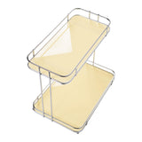 Maxbell Countertop Organizer Multipurpose 2 Tiers Specialty Plates Fruit Cakes Stand Aureate
