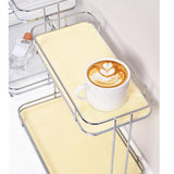 Maxbell Countertop Organizer Multipurpose 2 Tiers Specialty Plates Fruit Cakes Stand Aureate