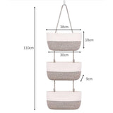 Maxbell Hanging Basket Large 3 Tier Storage Bag for Indoor Tabletop Bathroom Bedroom hanging basket