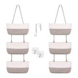 Maxbell Hanging Basket Large 3 Tier Storage Bag for Indoor Tabletop Bathroom Bedroom hanging basket