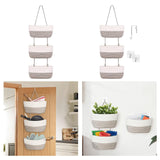 Maxbell Hanging Basket Large 3 Tier Storage Bag for Indoor Tabletop Bathroom Bedroom hanging basket