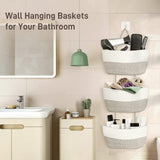 Maxbell Hanging Basket Large 3 Tier Storage Bag for Indoor Tabletop Bathroom Bedroom hanging basket