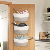 Maxbell Hanging Basket Large 3 Tier Storage Bag for Indoor Tabletop Bathroom Bedroom hanging basket