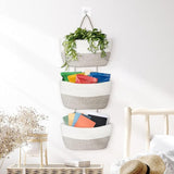 Maxbell Hanging Basket Large 3 Tier Storage Bag for Indoor Tabletop Bathroom Bedroom hanging basket