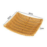 Maxbell Woven Serving Tray Restaurant Fruit Platter for Vegetables Dried Fruits S