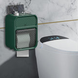 Maxbell Tissue Storage Box Double Layer Bathroom Organizer for Kitchen Home Bathroom Dark Green