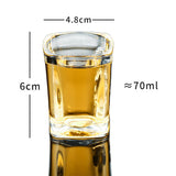 Maxbell Beer Glass Tray for Whisky Brandy Glassware for Party Glass Holder Tray 12 Holes with Cups