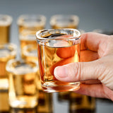 Maxbell Beer Glass Tray for Whisky Brandy Glassware for Party Glass Holder Tray 12 Holes with Cups