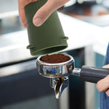 Maxbell Coffee Dosing Cup Coffee Barista Powder Picker Cup for Coffee Shops 58mm Green