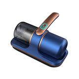 Maxbell Vacuum Mite Remover USB Rechargeable Mite Removal for Carpet Mattress Sheets Blue and Aureate