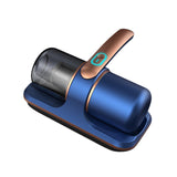 Maxbell Vacuum Mite Remover USB Rechargeable Mite Removal for Carpet Mattress Sheets Blue and Aureate