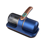 Maxbell Vacuum Mite Remover USB Rechargeable Mite Removal for Carpet Mattress Sheets Blue and Aureate
