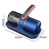 Maxbell Vacuum Mite Remover USB Rechargeable Mite Removal for Carpet Mattress Sheets Blue and Aureate