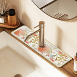 Maxbell Sink Faucet Drain Pad Household Durable Washable for Tub Laundry Rooms Countertop B