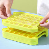 Maxbell Cube Tray Space Saving DIY Household Ice Making for Chocolate 4 Tier With Lids
