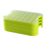 Maxbell Cube Tray Space Saving DIY Household Ice Making for Chocolate 4 Tier With Lids