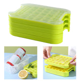 Maxbell Cube Tray Space Saving DIY Household Ice Making for Chocolate 4 Tier With Lids