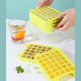 Maxbell Cube Tray Space Saving DIY Household Ice Making for Chocolate 4 Tier With Lids
