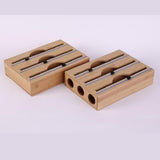 Maxbell Cling Wrap Dispenser Wrap Organizer for Paper Film Parchment Paper Rolls 3 Tier Round Hole