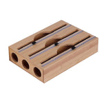 Maxbell Cling Wrap Dispenser Wrap Organizer for Paper Film Parchment Paper Rolls 3 Tier Round Hole