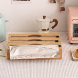 Maxbell Cling Wrap Dispenser Wrap Organizer for Paper Film Parchment Paper Rolls 3 Tier Round Hole