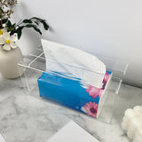 Maxbell Napkin Dispenser Creative Desktop Organizer Office Transparent Napkin Holder Clear S