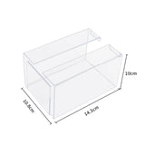 Maxbell Napkin Dispenser Creative Desktop Organizer Office Transparent Napkin Holder Clear S