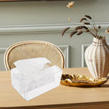 Maxbell Napkin Dispenser Creative Desktop Organizer Office Transparent Napkin Holder Clear M