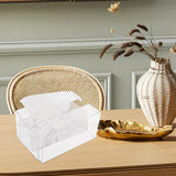 Maxbell Napkin Dispenser Creative Desktop Organizer Office Transparent Napkin Holder L Clear