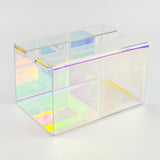 Maxbell Napkin Dispenser Creative Desktop Organizer Office Transparent Napkin Holder Colorful S