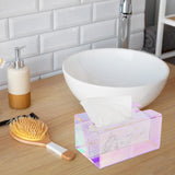 Maxbell Napkin Dispenser Creative Desktop Organizer Office Transparent Napkin Holder Colorful S