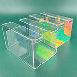 Maxbell Napkin Dispenser Creative Desktop Organizer Office Transparent Napkin Holder Colorful S