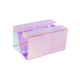 Maxbell Napkin Dispenser Creative Desktop Organizer Office Transparent Napkin Holder Colorful M