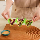 Maxbell Taco Racks Mexican Pancake Rack Display Taco Shell Holder Stand Kitchen Tool green