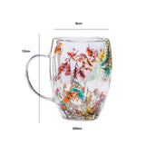 Maxbell Double Wall Glass Heat Resistant Cappuccino Cups for Cappuccinos Latte Juice Style A