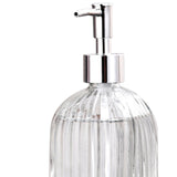 Maxbell Clear Glass Soap Dispenser Liquid Hand Soap Dispenser for Bathroom Home Sink Style B