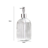 Maxbell Clear Glass Soap Dispenser Liquid Hand Soap Dispenser for Bathroom Home Sink Style B