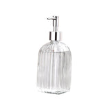 Maxbell Clear Glass Soap Dispenser Liquid Hand Soap Dispenser for Bathroom Home Sink Style B