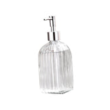 Maxbell Clear Glass Soap Dispenser Liquid Hand Soap Dispenser for Bathroom Home Sink Style B