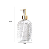 Maxbell Clear Glass Soap Dispenser Liquid Hand Soap Dispenser for Bathroom Home Sink Style C