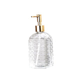 Maxbell Clear Glass Soap Dispenser Liquid Hand Soap Dispenser for Bathroom Home Sink Style C