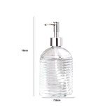 Maxbell Clear Glass Soap Dispenser Liquid Hand Soap Dispenser for Bathroom Home Sink Style D