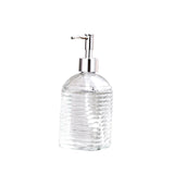 Maxbell Clear Glass Soap Dispenser Liquid Hand Soap Dispenser for Bathroom Home Sink Style D