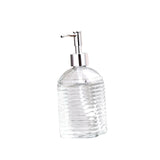 Maxbell Clear Glass Soap Dispenser Liquid Hand Soap Dispenser for Bathroom Home Sink Style D