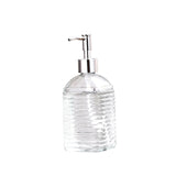 Maxbell Clear Glass Soap Dispenser Liquid Hand Soap Dispenser for Bathroom Home Sink Style D