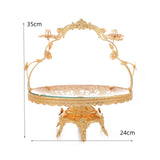 Maxbell European Style Fruit Tray Dried Food Plate for Countertop Holiday Decoration