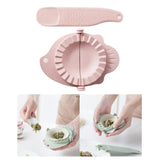 Maxbell Dumpling Pressing Tools Baking Pressing Tools Dumplings Making Tool for Kitchen Dumpling Pierogi Pink